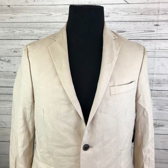 NEW Claiborne Mens Linen Blend Blazer Size 40 - Picture 2 of 8